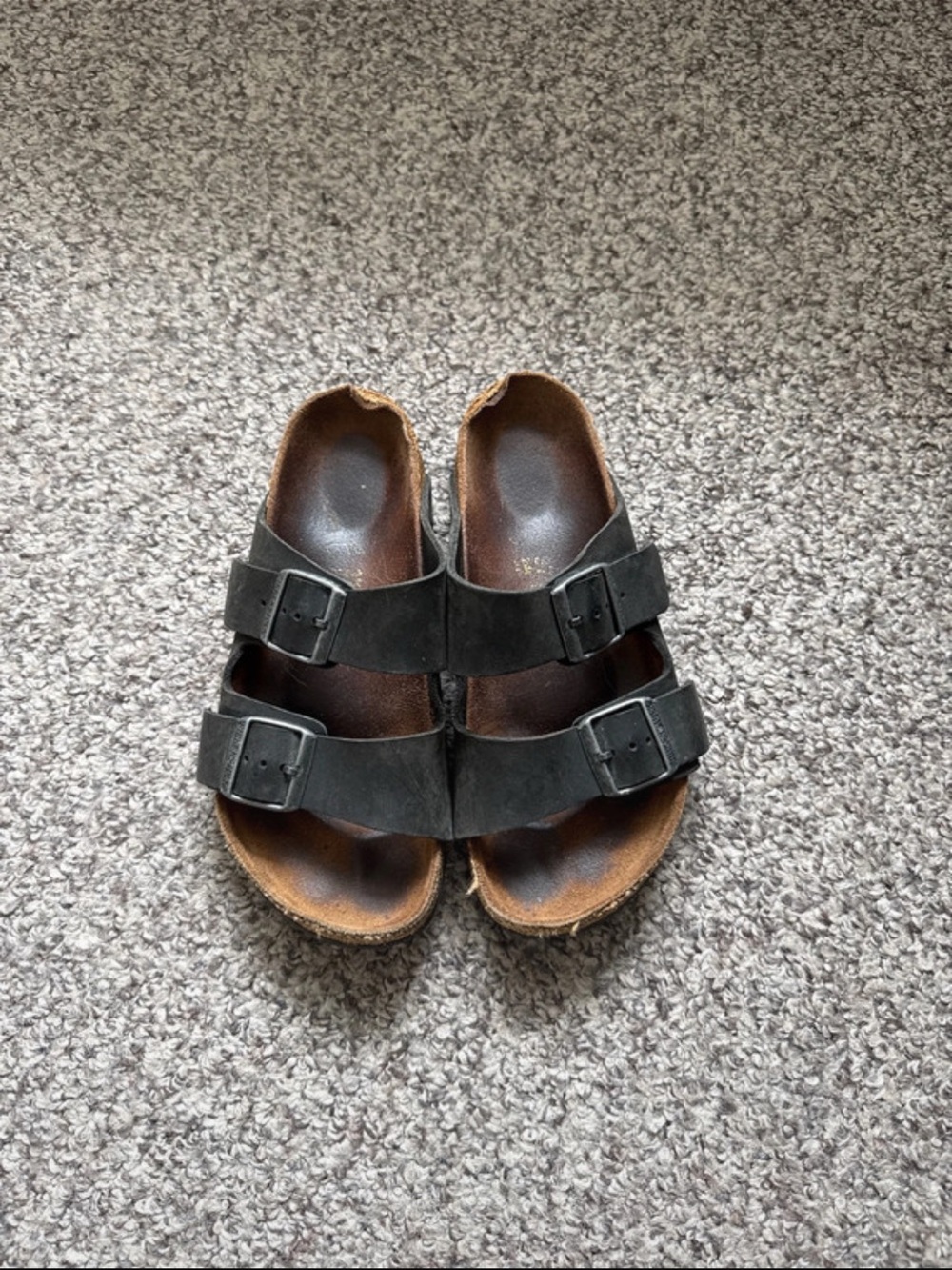 Birkenstock Black Two-Strap Sandals